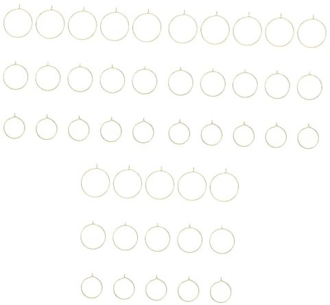 LALAFINA 540pcs DIY Jewelry Kit Earring Beading Hoops Wire Hoops Charm Rings for Gold Earrings