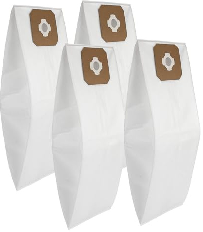9520 Central Vacuum Bags 4-Pack - Compatible with Vacuflo DB5000 DB7000 DB8000 DB9000 & Maxum 5 7 9 Central Vacuum Systems - 6 Gallon Capacity Cloth Filter Replacement Bags (Replaces Part #9520)