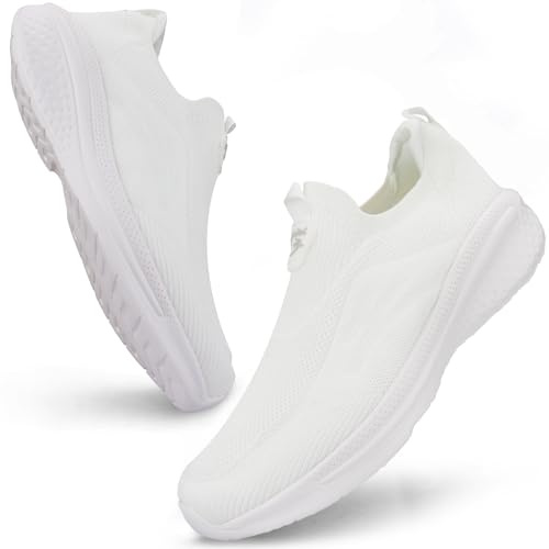 Giniros Zapatillas Slip On de Deporte Atlético Casual Ligeras para Hombre | Zapatillas Deportivas Transpirables para Correr, Caminar, Gimnasio, Fitness, Tenis, Trabajo y Jogging