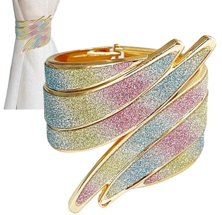 Zapatas de cortinas, abrazas de cortinas, alzapatas de cortina decorativas de aleación, titulares de cortinas, cortinas decorativas, alzapatas para decoración elegante de hogar, oficina y hotel