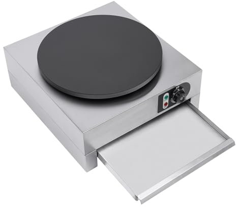Máquina eléctrica profesional para crepes de 3000 W, para desayuno, panqueques, plancha para crepes, 40 cm, 220 V