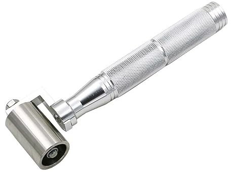 Rouleau de couture en acier inoxydable pour papier peint Outil de lissage sonore de voiture avec poignée