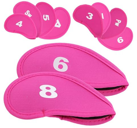 TOKIDNY 10pcs Golfs Club Head Covers Portable Protectors for Golfs Supplies Lightweight Golfing Club Head Covers Fashion Protection