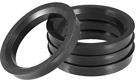 Centradores De Llantas 4 Uds 71,5mm a 54,1mm 56,1mm 57,1mm 60,1mm 66,6mm 67,1mm 67,9mm anillos céntricos de cubo de centrado de neumáticos de coche negro Anillos Centradores Llantas(71.5mm to 54.1mm)