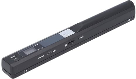Scanner di Documenti Portatili, Scanner Fotografico Portatile per i Documenti A4 Pagine di Immagini di Immagini in 900 Dpi, Scanner di Documenti Mobili per Casa, Ufficio, (Black)
