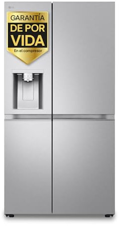 LG GSLE91MBAB.AMBQEUR - Frigorifero Side By Side, Serie 900, Classificazione B, Senza Presa d'Acqua, 623L, Acciaio strutturato Anti-impronta