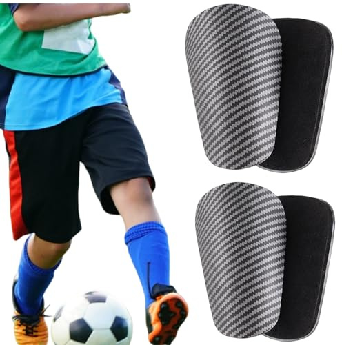 Protège Tibias de Football,2 paires Protège-Tibias de Football pour Enfant Jeunes Adultes,Mini Protège Tibias,Protections Football à Insérer,pour Hommes Femmes Enfants Garçons Filles