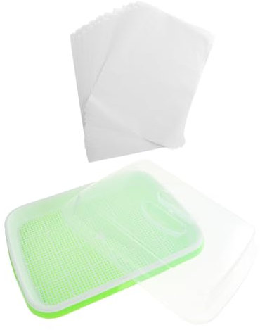 FUNOMOCYA Vassoio per Germinazione in Plastica Vassoio per Coltivazione di Microgreens E Piantine da Giardino Vassoi per Vivaio A Due Livelli