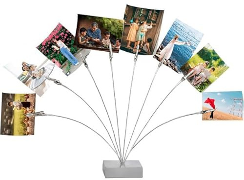 JYNVO Foto Halter 8-Branch Baum Stil, Schreibtisch Zettelhalter Postkartenhalter, Dekoration Memo Clips für Reise Fotos, Andenken Geschenk