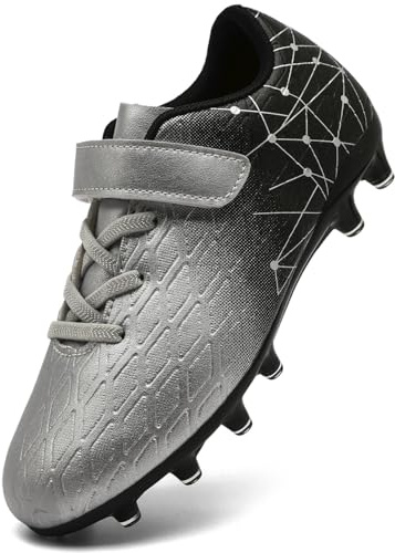 DimaiGlobal Scarpe da Calcio Bambini Ragazzi con Tacchetti Bassi Professionali Scarpe da Calcetto Futsal e Allenamento per Interno/Esterno - Antiscivolo Junior