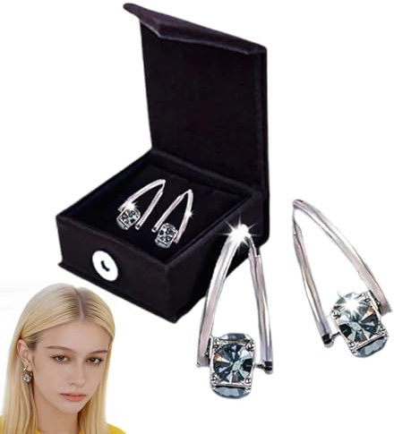 Czticle Lymphvity MagneTherapy Germanium Earrings, Lymphvity Germanium Earrings, Czticle Lymphatic Magnetotherapy Earrings, Lymphatic Drainage Earrings, Magnetic Therapy Earrings (Gray)