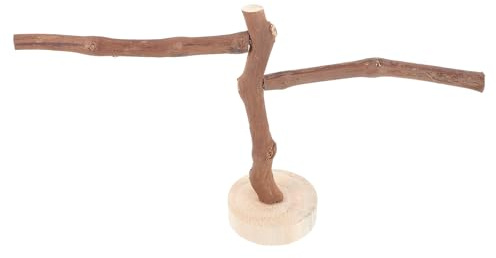 minkissy Perchoir à Perruche en Branche de Vigne Marron, Perche à Oiseaux pour Oiseaux et Perroquets, Exercice et Repos en Volière