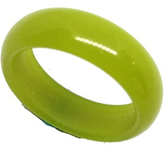 yigedan Naturlig fluorit lysande lyser i mörk sten tur ring, Fluorit