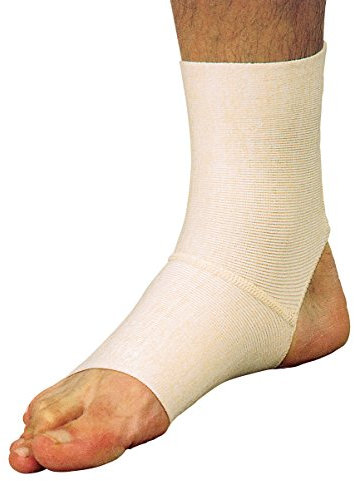 MANIFATTURA BERNINA Saniform 2035 (Taglia 1) - Cavigliera Ortopedica Elastica con Tallone Aperto tutore Caviglia per distorsione Fascia Piede