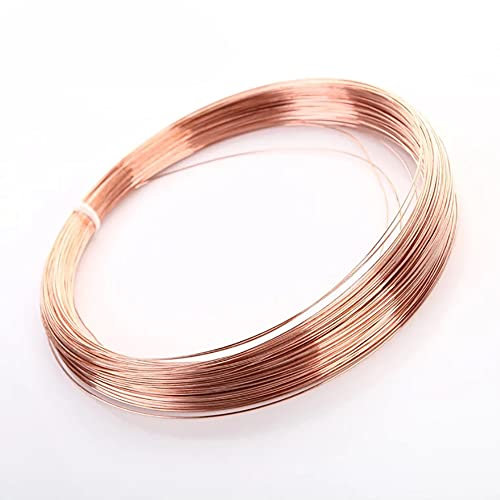BAIWANLIN T2 Reiner Kupferdraht Rund Massiv Kupferdraht Rund Hochleistung Gute Leitfähigkeit Für Draht und Kabel Gewicht: 1 kg,0.4mm*1kg