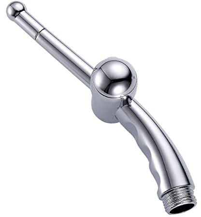 Gnimauhz WC Bidet à Main Hygiénique - Toilette Bidet Spray Pomme de douche Finition Chromé - 7 trous Douchette pour nettoyage du côlon, pour hommes et femmes