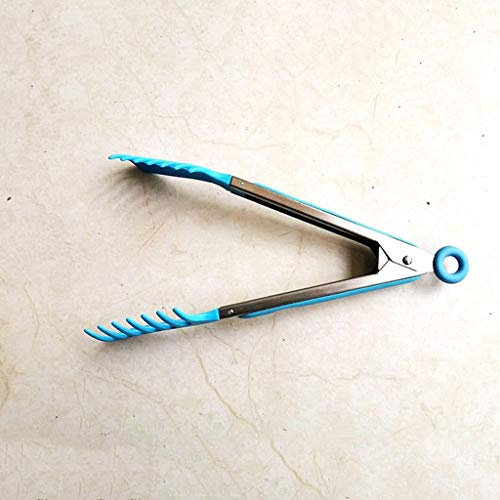 Pinza per Spaghetti in Nylon da 9 Pollici Pasta per Spaghetti Pinze per Alimenti Manico in Acciaio Inossidabile Utensili da Cucina Accessori da Cucina (C)