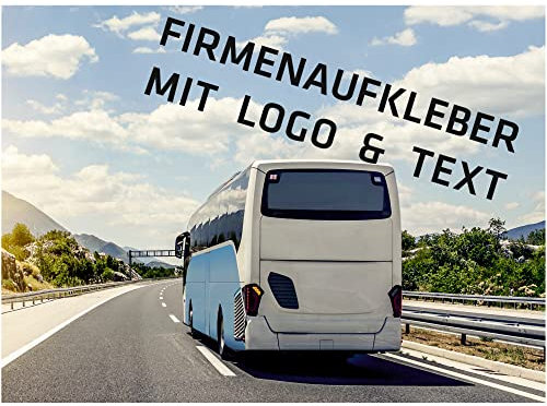 INDIGOS UG - Aufkleber - 85x55 mm quer - 50 Stück - Firmenaufkleber - Bild - Logo - individuell personalisiert - für Büro, Hotel, Firma - Veranstaltung - selber gestalten - gedruckt