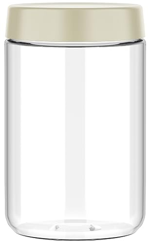 Tarros de vidrio de borosilicato de 600 ml, aptos para microondas, recipientes de avena nocturna con tapas, tarros Mason con tapas, recipientes de alimentos reutilizables, olla de vidrio para ensalada
