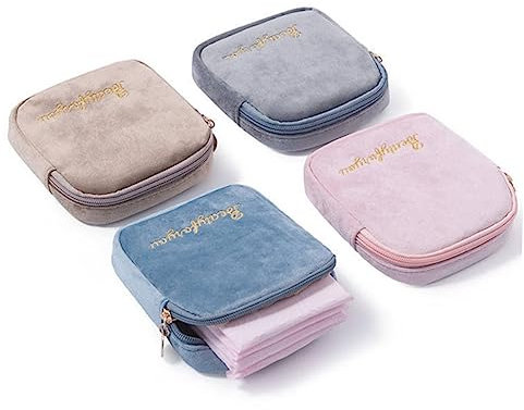 minkissy Handtuchtasche Aus Baumwollmaterial Großes Fassungsvermögen Reißverschluss Für Damen Und Mädchen Grau