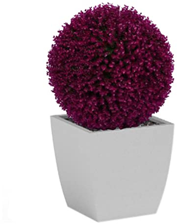 Artificial Topiary Ball 40cm Hanging Artificial Boxwood Ball Faux Ball Plant Decorative Faux Plant for Ceiling Decor Artificial Boxwood Ball Artificial Eucalyptus Grass Ball Artificial Ball Pla