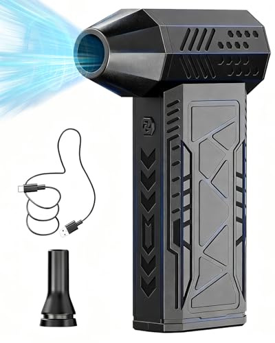 Electric Air Duster-150000RPM Super Power Blower, 4-Gear Adjustable Mini Blower with Fast Charging, Rechargeable Dust Blower for Computer, Keyboard, Car, and Home Cleaning