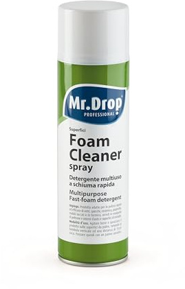 Mr.Drop® FOAM CLEANER SPRAY detergente multiuso a schiuma rapida - 1 cartone da 12