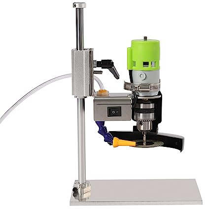 CLEADONG Tagliavetro elettrico, 6000 giri/min, per bottiglie di vino, vetro di mare, artigianato, vaso fai da te