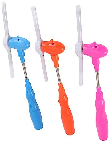 DECHOUS 3stücke Leuchtstab Für Musikspielzeug Bunt Leuchtendes Musikspielzeugstab Elektrischer Drehmusikstab Leuchtendes Spielzeug Für Junge Mädchen Rot Rosa Blau Zufällige Lieferung
