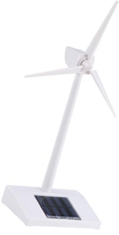 BESPORTBLE Modèle Éolienne Solaire de Bureau Abs Blanc Décor Éducatif pour Garçon Fille Apprentissage de Énergie Solaire et Éolienne sans Colle Ni Pile Cadeau Éducatif Garçon Ans