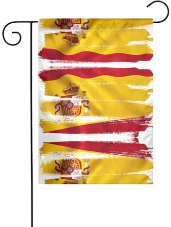 Wzywhj Bandiera della Spagna immagine Summer Garden Flag Double Face Decorazione Cortile 30,5 x 45,7 cm