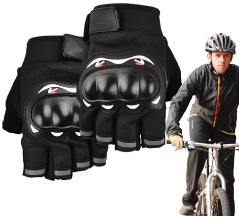 Guanti per mountain bike, guanti per sedie a rotelle | Bicycles a mezzo anti-slip guanti con guscio duro | Abbigliamento da ciclismo femminile assorbente d'urto per la festa della mamma, motociclette,