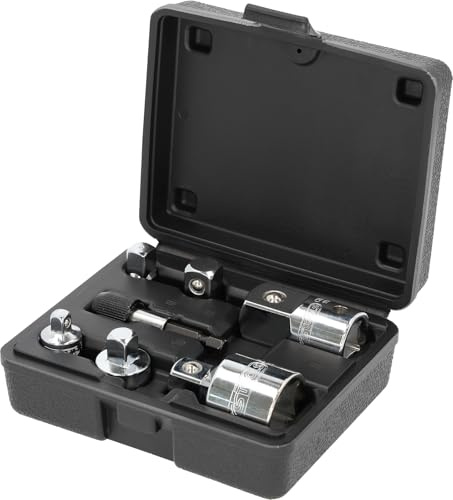 KS Tools 918.0707 1/4 Zoll + 3/8 Zoll + 1/2 Zoll + 3/4 Zoll CHROMEplus Adapter-Satz | hochglanz verchromt | 7-tlg.