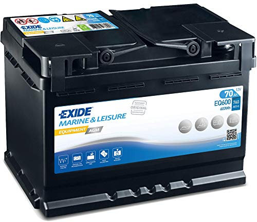Exide EQ600 Equipment AGM Versorgungsbatterie 12V 70Ah 600Wh 760A
