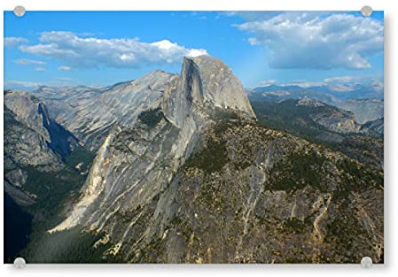 artboxONE Acrylglasbild 30x20 cm Reise Half Dome, Yosemite NP Bild hinter Acrylglas - Bild Half Dome Berge Half Dome