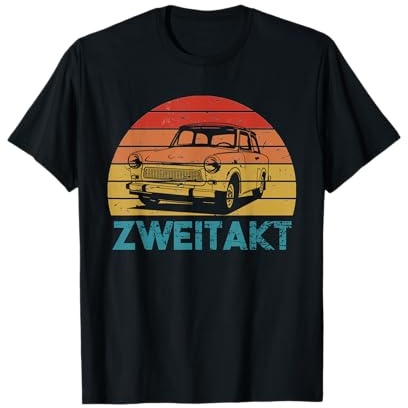 Trabi Rennpappe Motiv Auto Fahrer DDR Osten Zweitakt T-Shirt