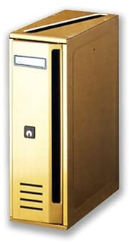 ALUBOX CUBO Briefkastenanlage 6 Fächer 63x38,5x25 cm aus Verzinktem Blech Horizontale Briefkastenanlage für Außen- und Geschützten Innenbereich (Anthrazit mit Sandtüren)