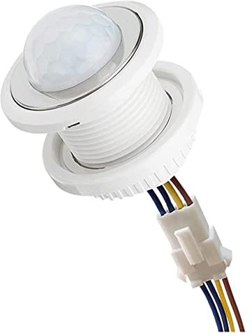 Herklotzn Mini Capteur de Mouvement Interrupteur de LumièRe 110-220V Capteur PIR DéTection Intelligente Temporisation RéGlable DéTecteur D'Induction Infrarouge