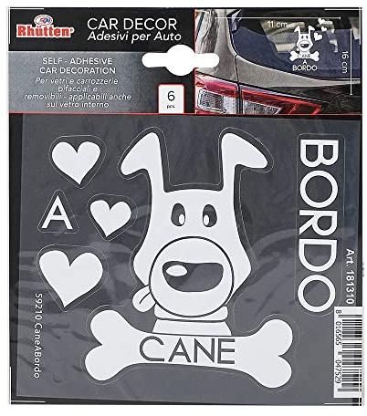 ADESIVI PER AUTO PET CANE A BORDO