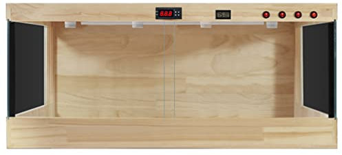 Boîte de vivarium à contrôle intelligent de la température, grande cage en bois pour reptiles, amphibiens, lézards, tortues, serpents, boîte en verre pour animalerie, chat, chien, maison pour animaux