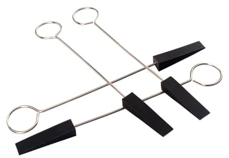Klavierstimmset mit 4 Stimmgabeln für Piano, Schwarz, Präzise | Edelstahl und Gummi, zum Abstimmen und Fixieren, Satz mit Vier Teilen für Klavier, Zubehör