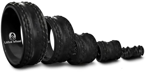 Lotus Wheel Premium 5-Pack Foam Roller | Yoga Wheel Back Stretcher, Muscle Roller, Massage Roller, Back Cracker