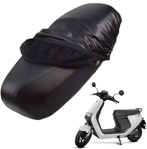 Cylocrya Funda de sillín impermeable para moto talla M para asientos de 52 a 63 cm, protección UV y antiarañazos | Ideal para todo tipo de motos y scooters | Protege contra la lluvia y el sol