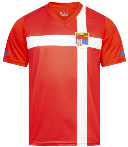 JELEX Retro History Herren Trikot | mit eingesticktem Logo & Kurzarm | Nostalgie-Design für Fußballfans | ideal für Sammler