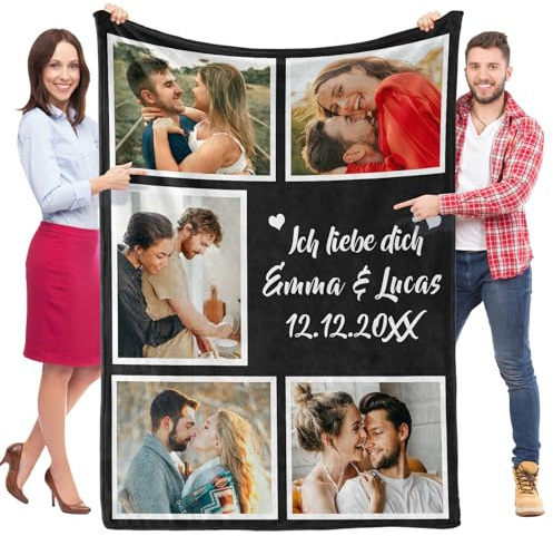 Personalisierte Decke mit Foto, Personalisierte Decken, Kuscheldecke mit Foto, Personalisierte Foto Decke, Geburtstagsgeschenk für Frauen, Personalisierte Weihnachts Geschenke für Frauen Männer