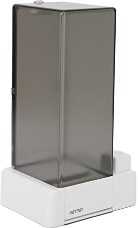 ZPurifylline Porta dischetti di cotone automatico, dispenser di dischetti di cotone con design a pressione, scatola di immagazzinaggio in materiale PC per uso alimentare per bagno e camera