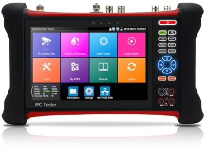 Testeur de vidéosurveillance, X7 Testeur Ip Moniteur Portable Testeur De Caméra Moniteur De Caméra De Vidéosurveillance Testeur De Caméra Ip Cctv Testeur De Câble Réseau Rj45(X7-ADHS)