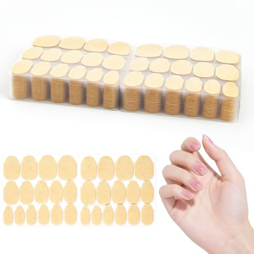 720 Stück/24 Blatt Doppelseitiger Nagelkleber Aufkleber, Jelly Gel Nagel Klebepads, Press On Nails Adhesive Tabs 0.3 mm, Nagelkleber für DIY Maniküre Dekoration Zubehör