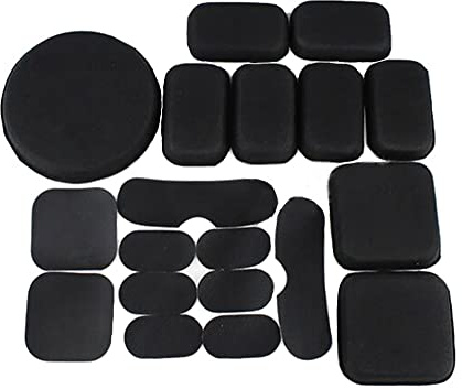 Ersatz Helm Polsterung für Airsoft Taktische Helme, Eva-Schaum Innenpolster | Atmungsaktiv, Stoßdämpfend, Peel-off Klebepads, Rückstandslos entfernbar, Waschbar, Wiederverwendbar, Druckstellen mindernd