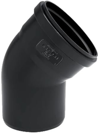 Curva Phono Black 87° MF 100mm per tubi di scarico